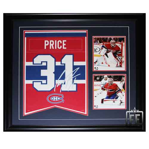 Carey Price Montreal Canadians 20x20 Framed Uniframe Jersey Photo 